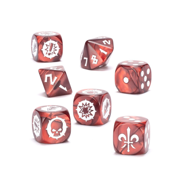 Warhammer - Blood Bowl: Bretonnian Team Dice Set